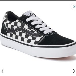 Two Pairs Vans Red and Black Checkered Size 13